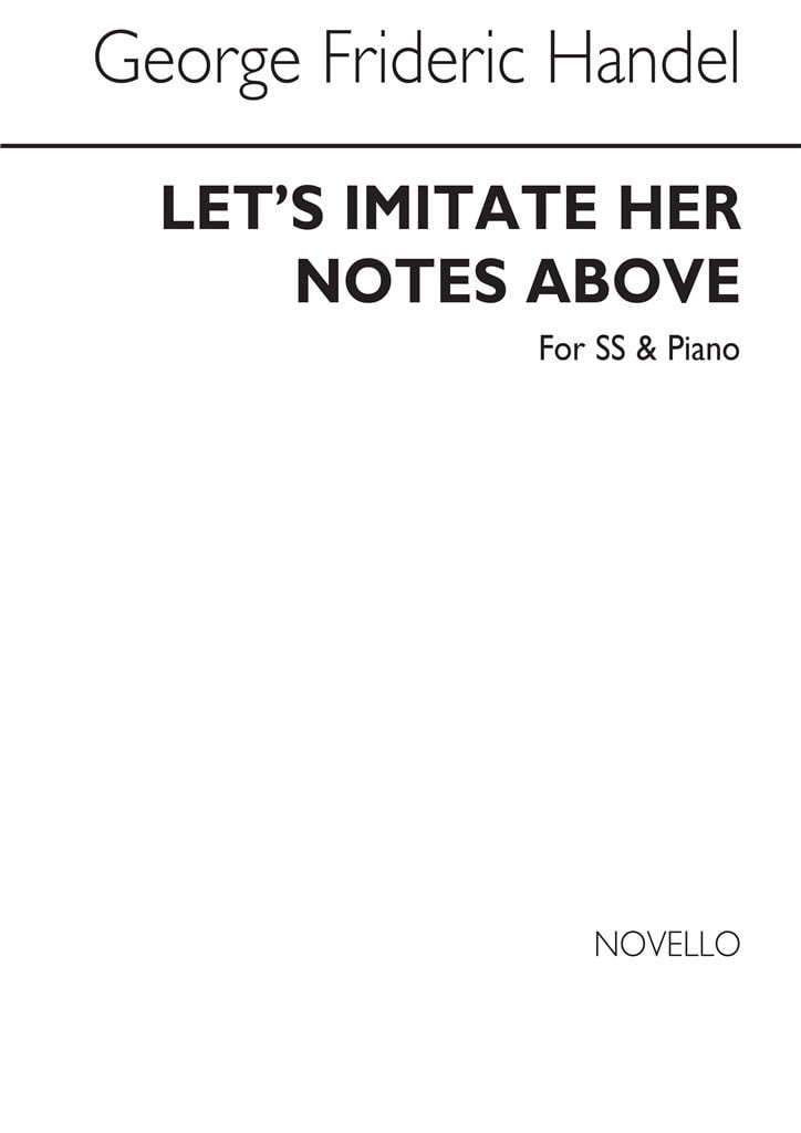 Gf Let's Imitate Her Notes Above Ssa And Piano
